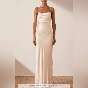 X REVOLVE - La Lune Lace Back Maxi Dress